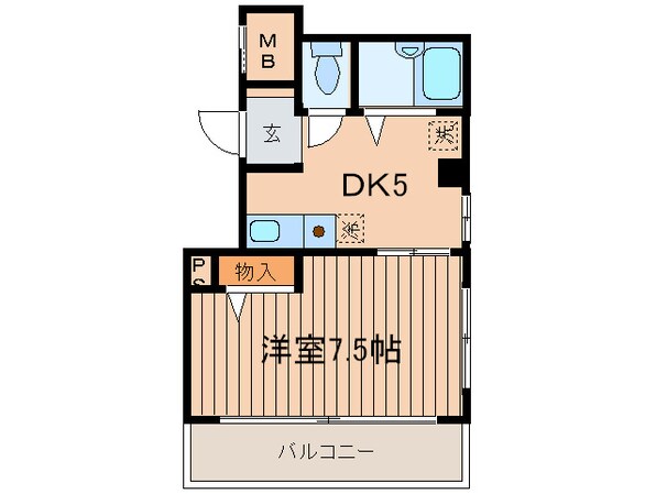 ヴィルＴ３の物件間取画像